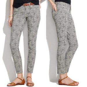 Madewell skinny ankle safari dot jeans
